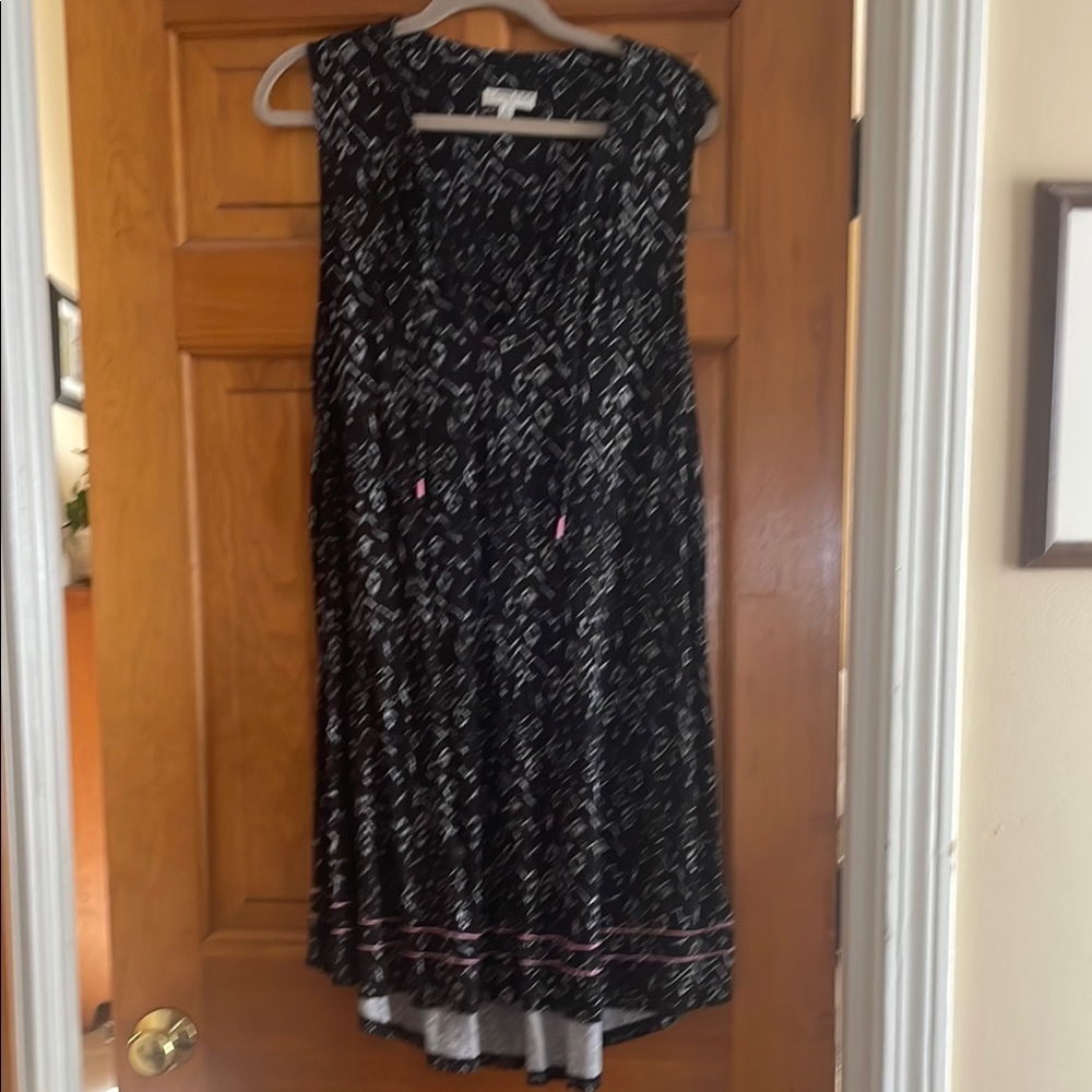 Black and White Patterned Dress